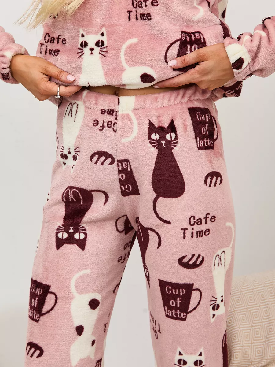 Пижама Miki, размер 50-52, белый, розовый - фотография № 7