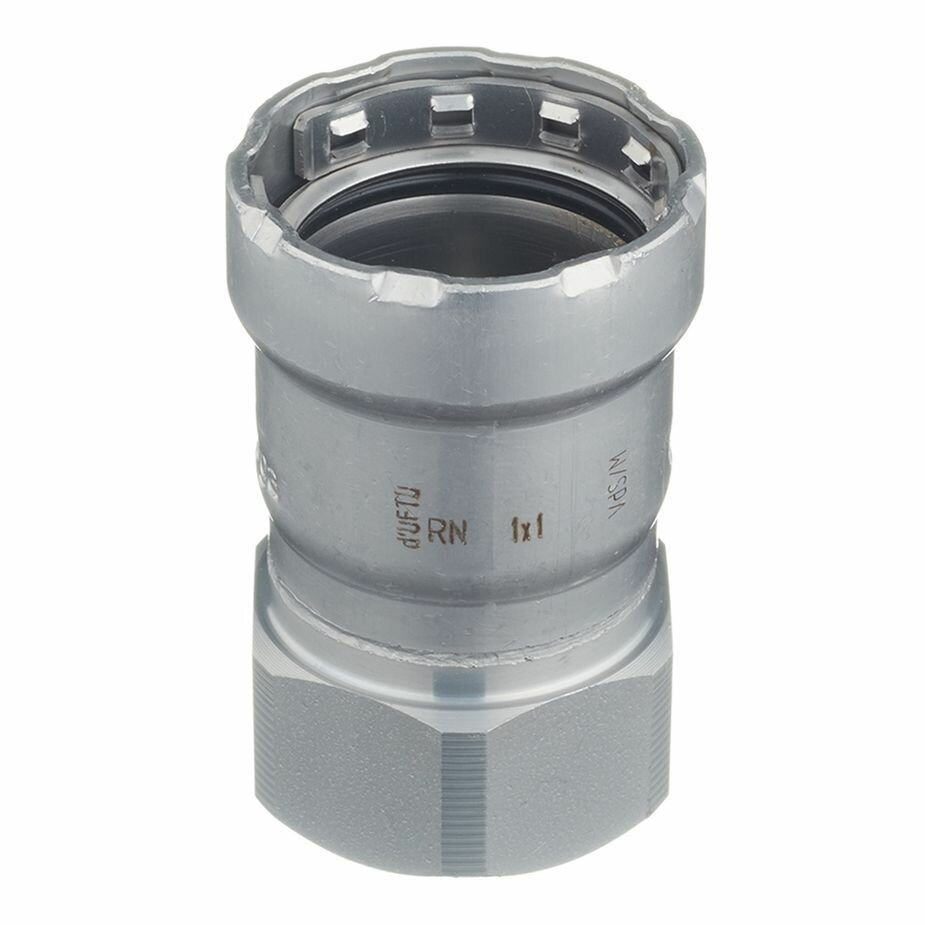 фото Муфта Viega Megapress SC-Contur (695354) 1 ВР(г) DN25 пресс нелегированная сталь с цинко-никелевым покрытием