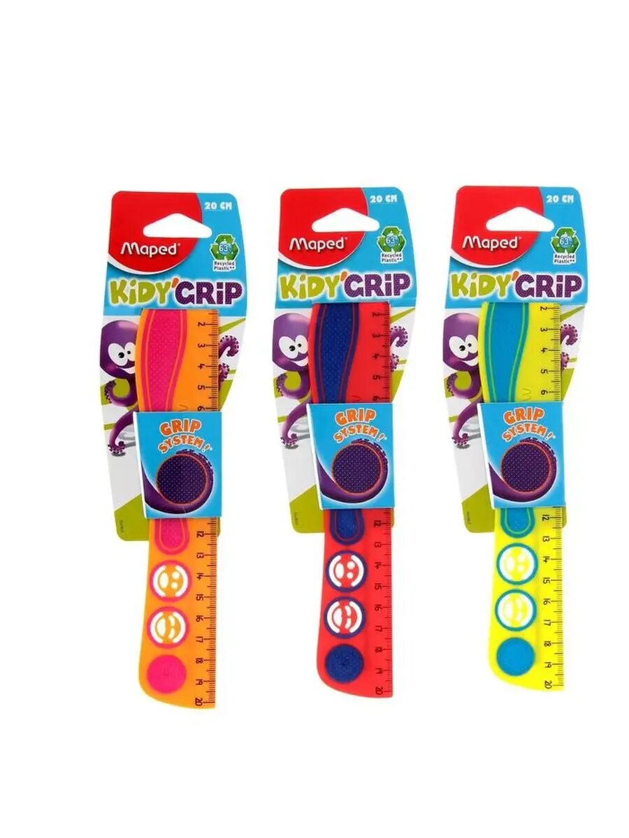 Линейка 20 см, Maped Kidi Grip