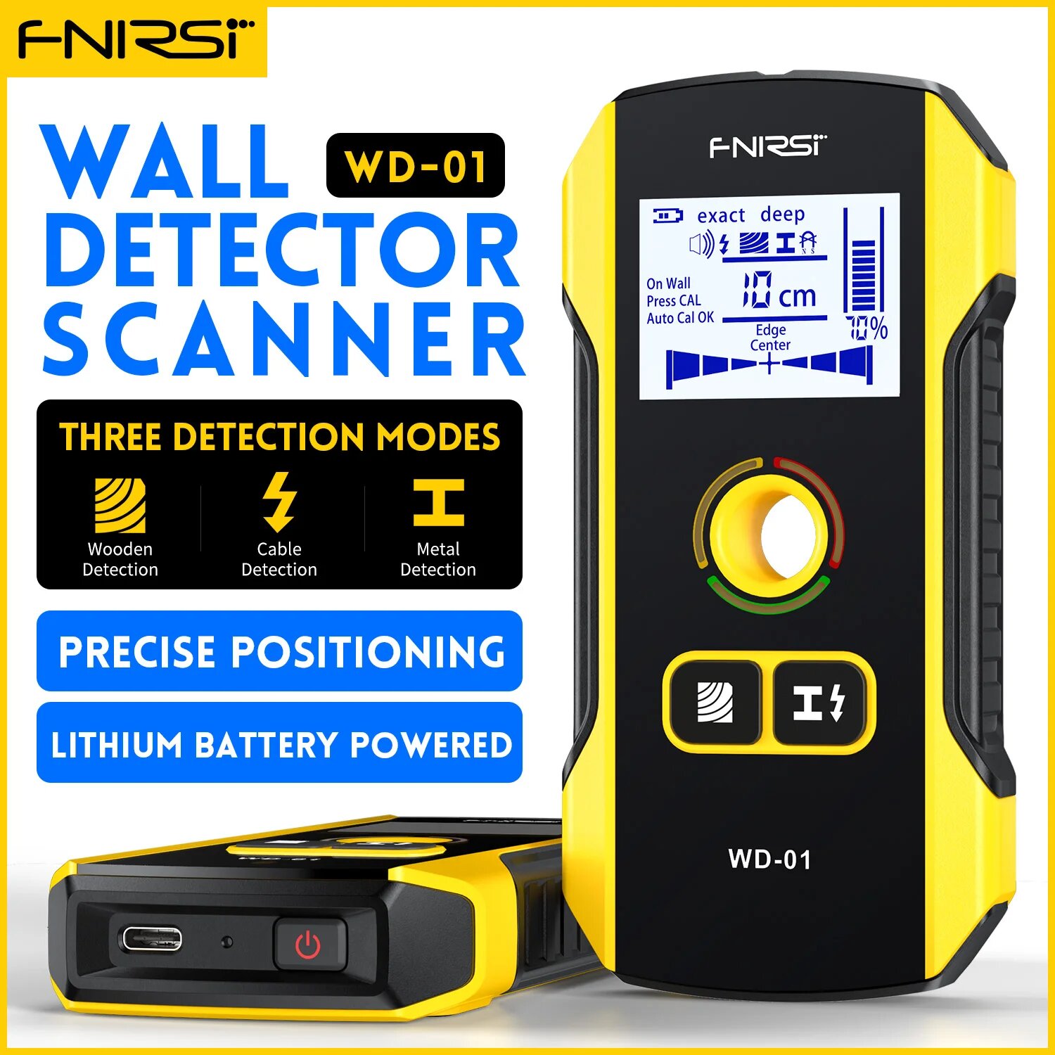 FNIRSI WD-01 WD-02 Металлодетектор для стен, WD-01