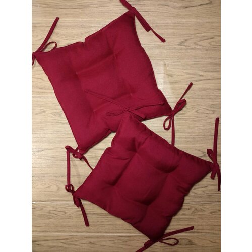 Подушка на стул Вишня 3030 см с завязками 2 штуки 840₽