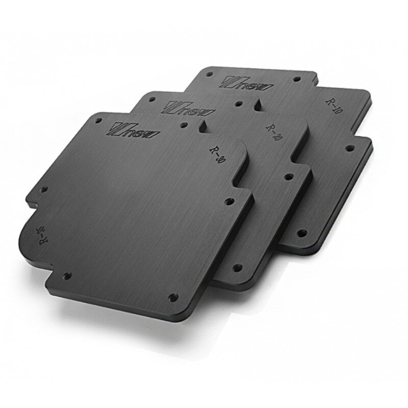 Шаблон для скругления углов, комплект 3 шт, 10-35 мм, черный