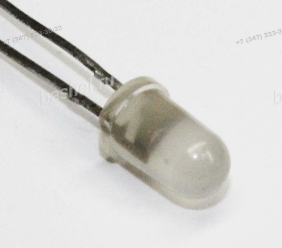 LED DIP 5mm КИПД21 красный, Светодиод, круглый матовый 5мм