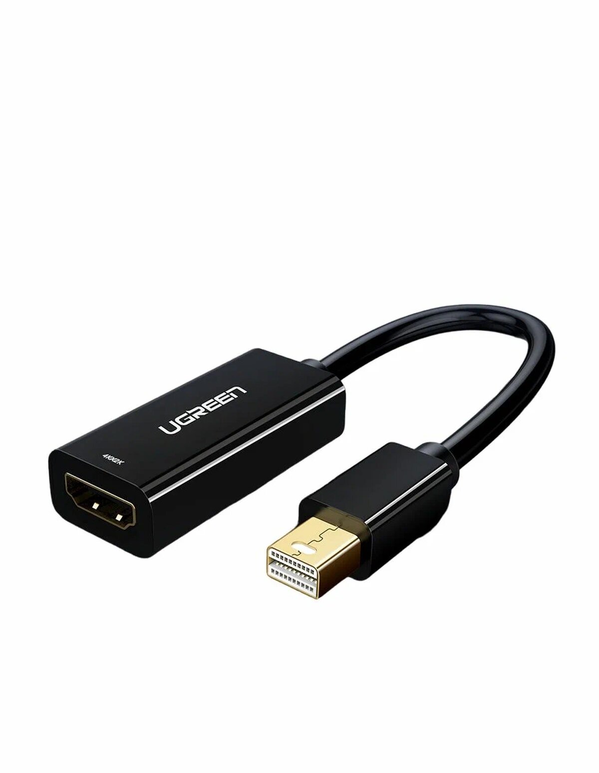 Конвертер UGREEN MD112 (10461) Mini DP to HDMI Converter 1080p. Цвет: черный