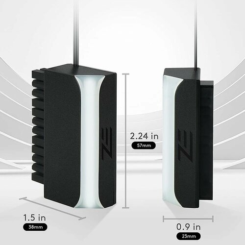 Адаптер ATX 24 контакта 90 градусов ALLOYSEED 5В ARGB, ARGB Black