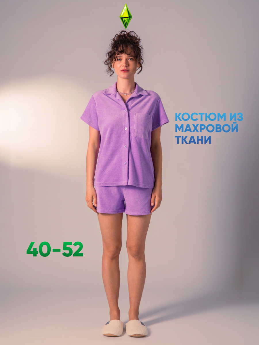 Пижама женская с шортами и...