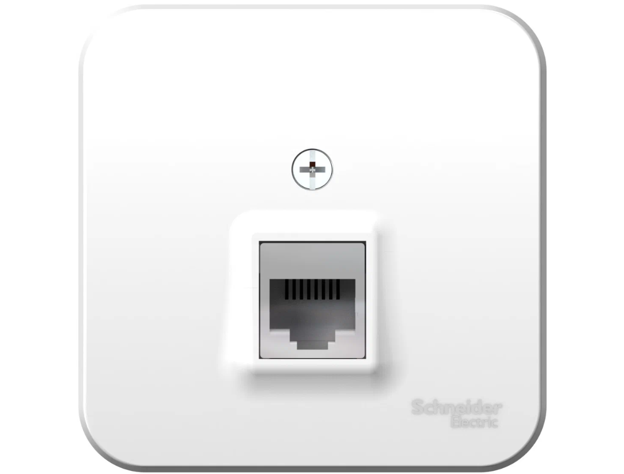Розетка для телефона Schneider Electric "Blanca" BLNIA011001, белая, накладная, IP20