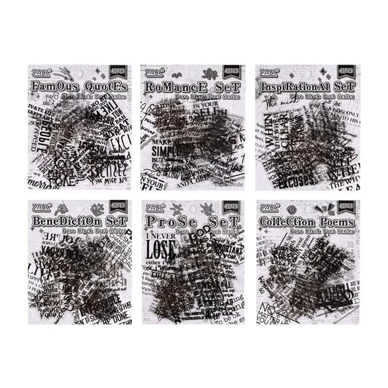Набор стикеров JIANWU Pure Poet Series, set of 6
