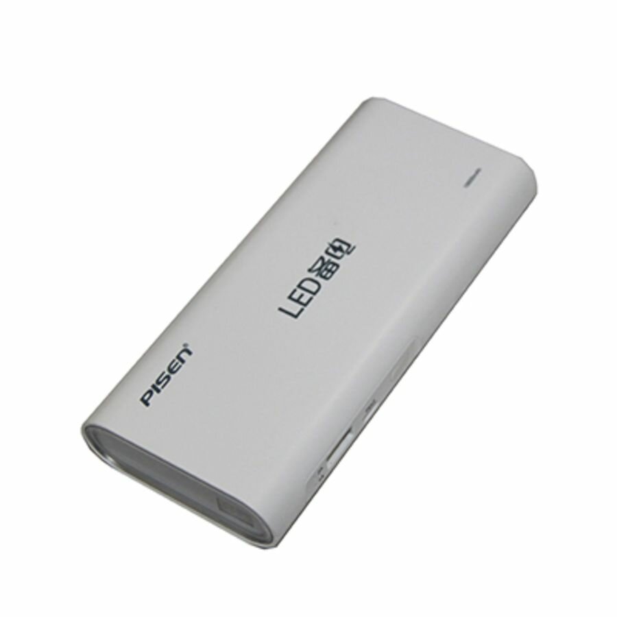 Внешний аккумулятор USB Pisen TS-D187 (10000mAh/1A/2A/lcd) <белый>