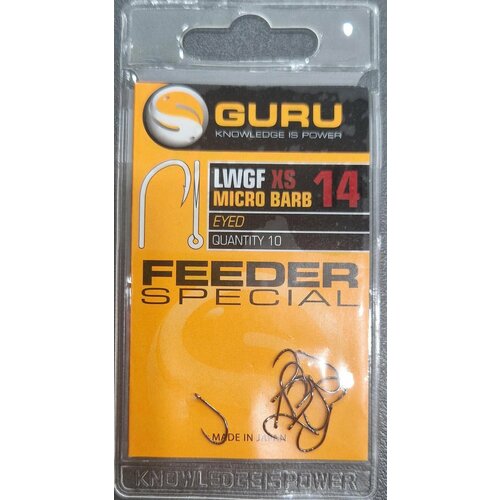 GURU Крючок XS Feeder Special Eyed N14 с ушком