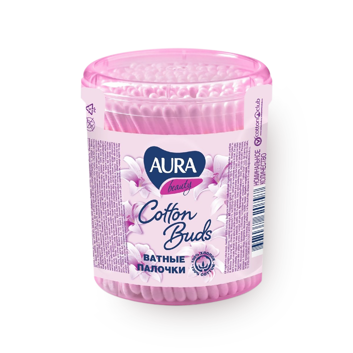 Ватные палочки Aura, 100 pc.