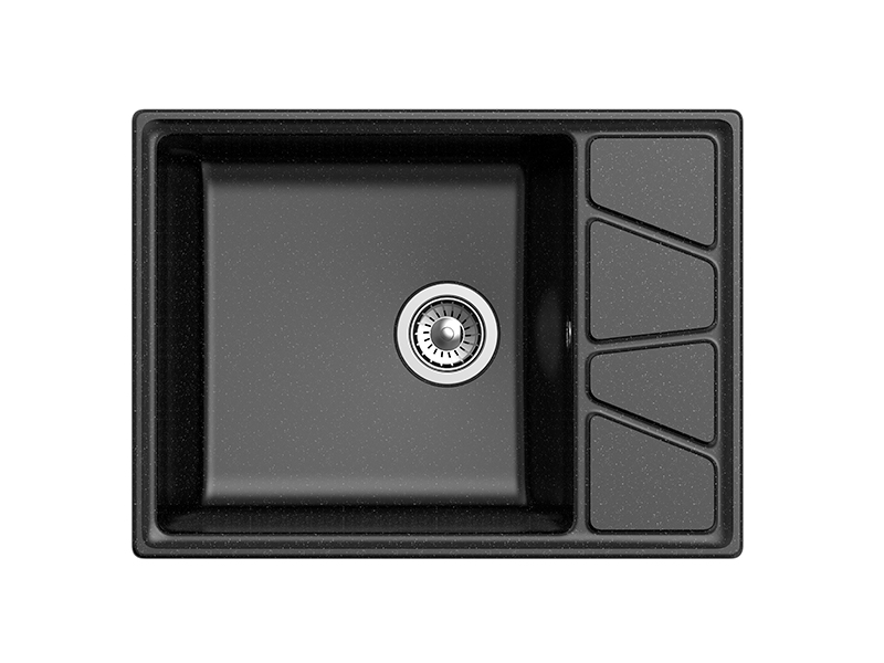 Мойка кухонная GranFest VERTEX GF-V-680L черный