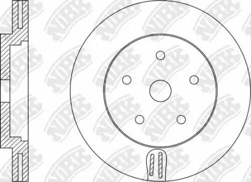 Диск тормозной передний, 1 шт NISSAN 40206-3JA0A (соответствует