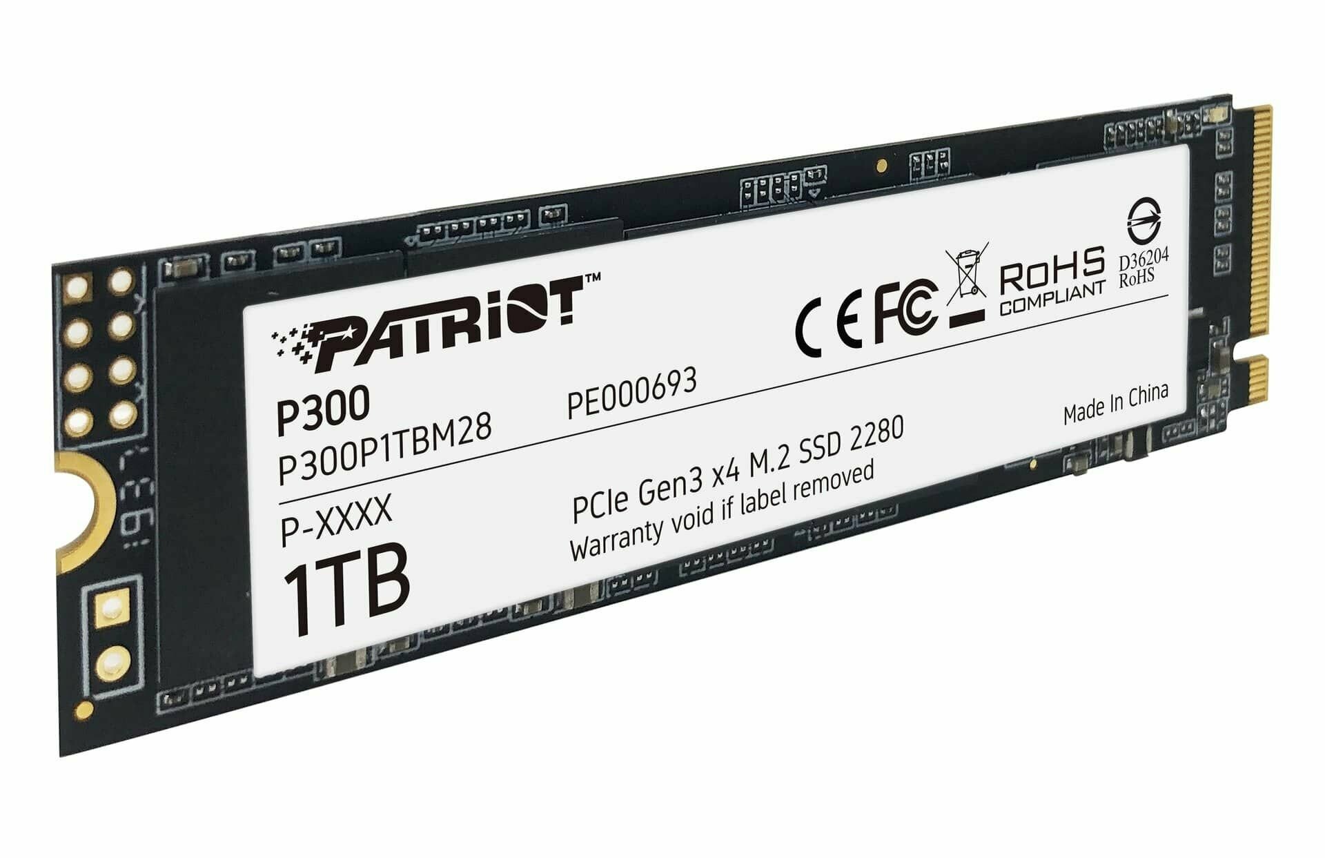 Накопитель SSD Patriot PCIe 3.0 x 1TB P320P1TBM28 P320 M.2 2280