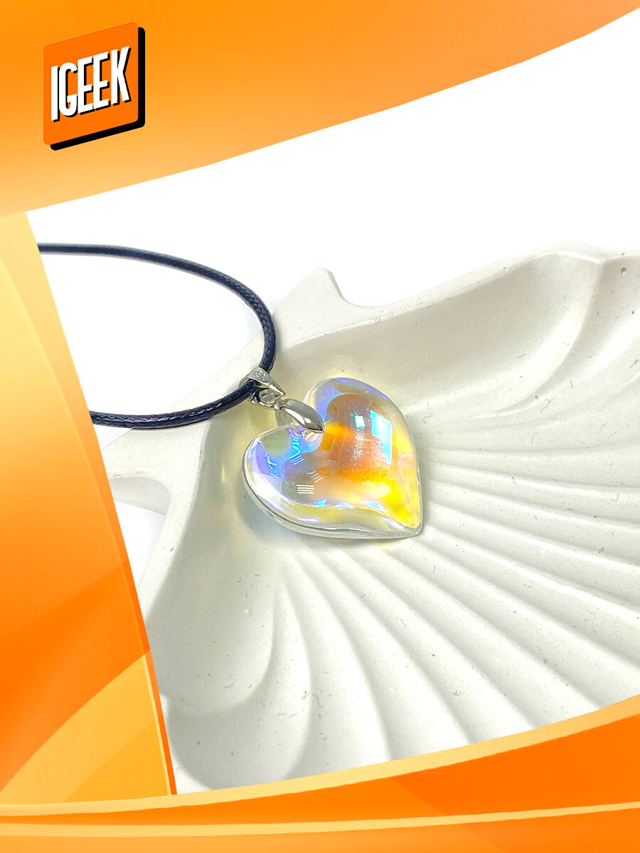 Колье iGEEK, длина 50 см, серебристый — фото 1