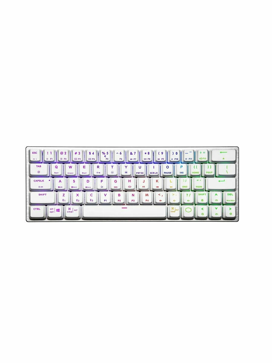 Комплект (клавиатура + мышь) беспроводной COOLER MASTER SK622 Silver White Hybrid Wireless Keyboard (SK-622-SKTR1-RU)