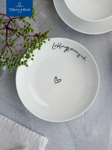 Изображение товара Тарелка глубокая 18 см, 370 мл, Lieblingsmensch/Любимый человек, Statement, Villeroy & Boch, Премиум-Фарфор