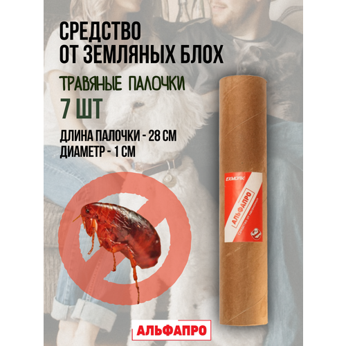 фото Репеллент exmork, средство для уничтожения земляных блох, 7 палочек по 28 см