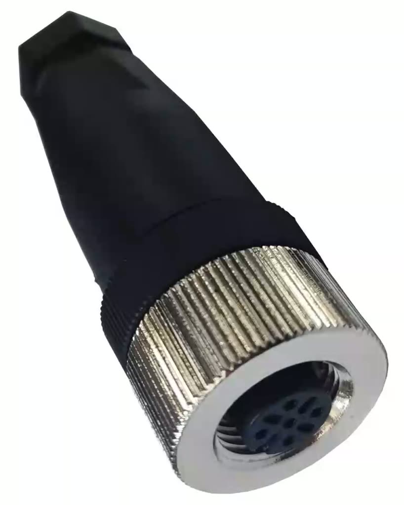 4-контактный разъем M12 QE12-N4F (m12) 4 pin аналог Lanbao 1 шт. — фото 1