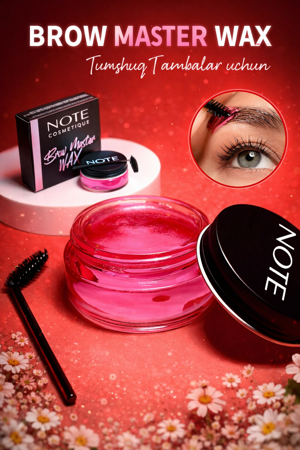 Фиксатор бровей NOTE, объем 50 мл, жидкая текстура, белый цвет