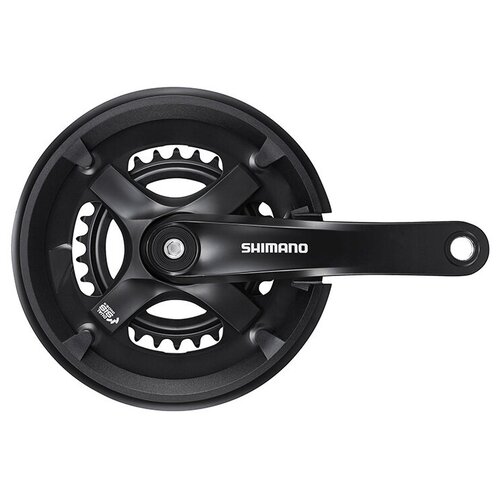 Система Shimano Ty501, 170мм, для 2x7/8ск, Кв, 46/30, с защитой от цепи., с болтами креп, цвет черн