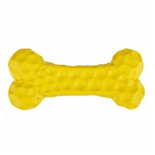 Petmax Игрушка для собак Косточка желтая, 9,5х4,5 см, 2 шт