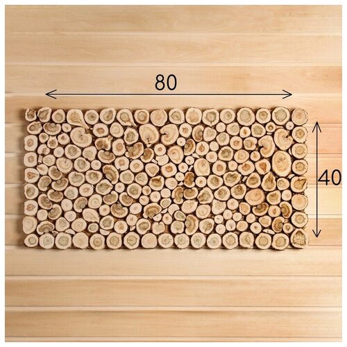 Панно из можжевельника 40х80 см 7585173 4202₽