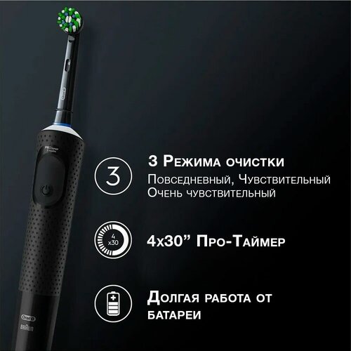 Электрическая зубная щетка Oral-B Vitality Pro D1034233H black 699900₽