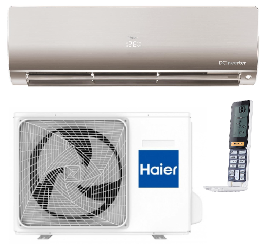 Сплит-система Haier Flexis Super Match AS35S2SF1FA-G/1U35S2SM1FA (DC inverter) R32, золотой матовый - фотография № 2