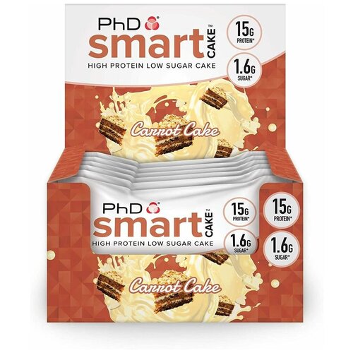 фото Протеиновый батончик phd nutrition smart cake 12 х 60 г, праздничный торт