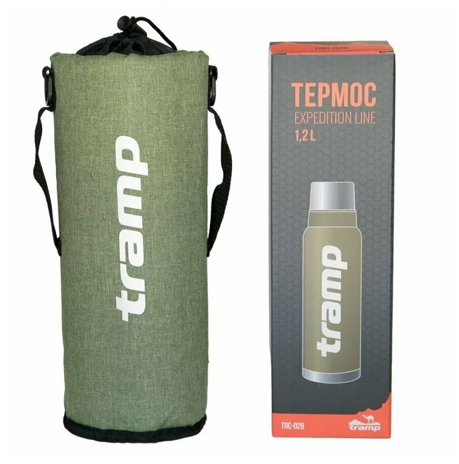 Tramp термочехол для термоса 1.2 л, оливковый - фотография № 9
