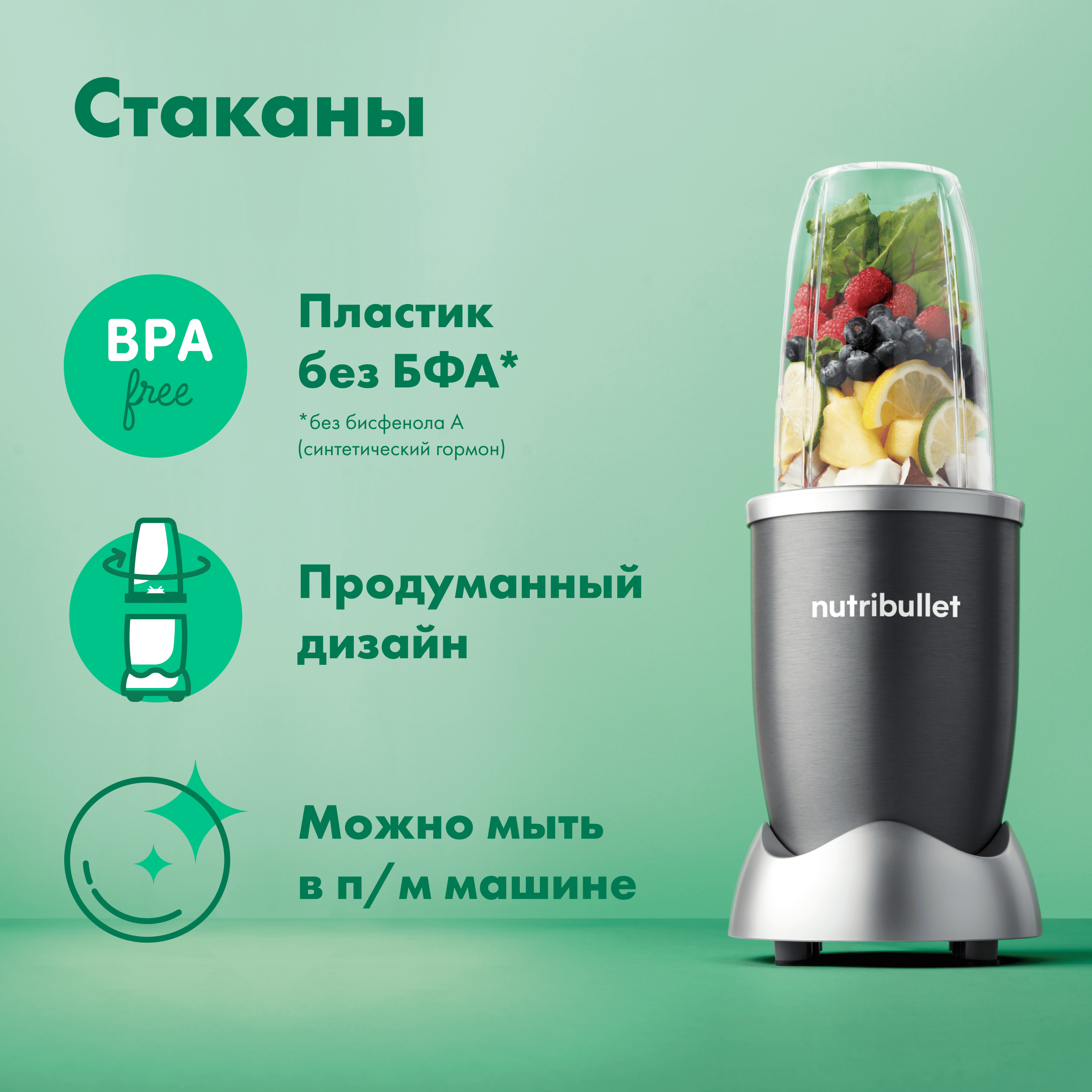 Блендер Nutribullet NB607DG