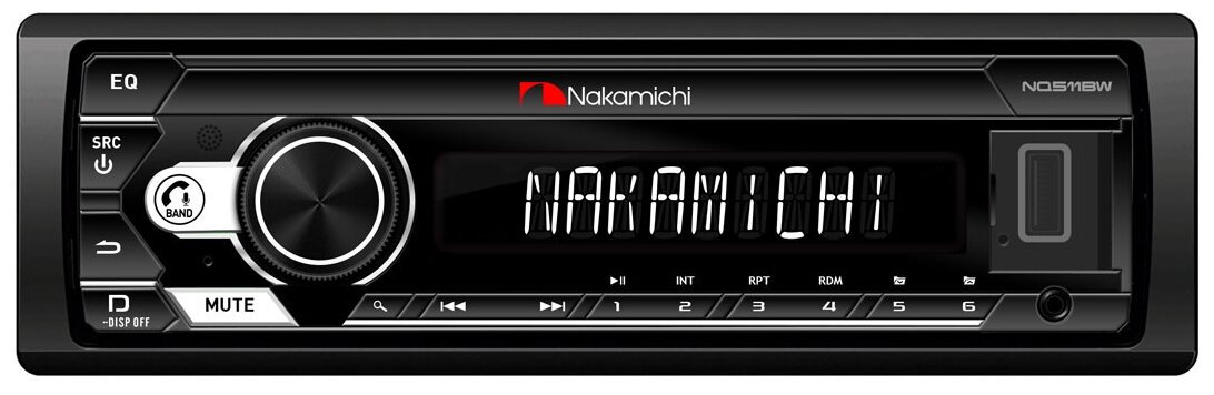 Автомагнитола Nakamichi NQ511BW 1DIN 4x50Вт