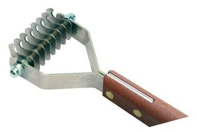SHOW TECH стриппинг 8 ножей с деревянной ручкой для жесткой шерсти . - фотография № 3