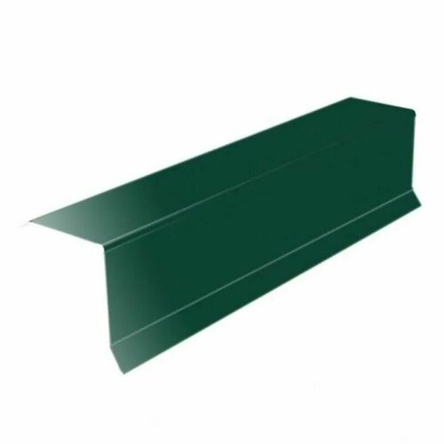 Угол наружный, торцевая планка, наличник оконный металлический 60*100*1250 мм 5 штук цвет зеленый RAL 6005 Югсталь