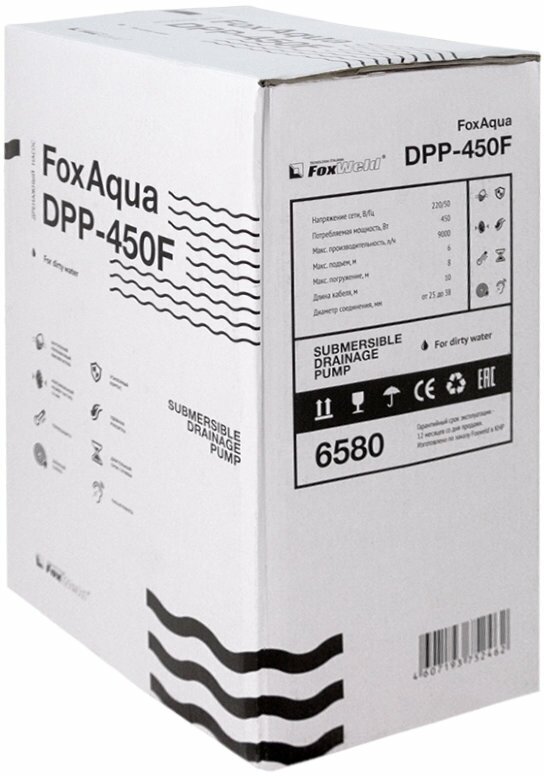 Дренажный насос FoxAqua DPP-450F - фотография № 8