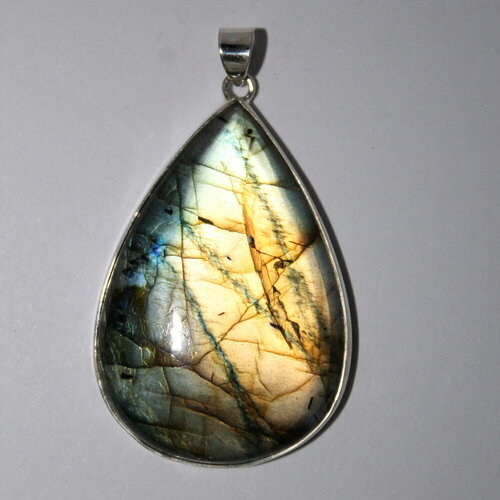 Кулон с камнем Лабрадор 