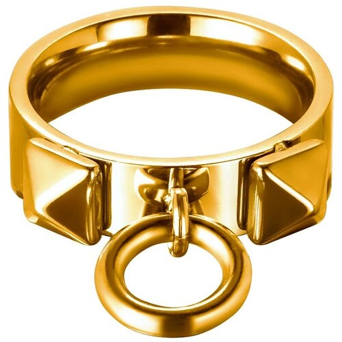 Кольцо-кулон Kalinka modern story, размер 17, золотой романтичное кольцо с сердцами размер 17 kalinka