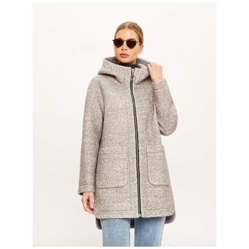 фото Пальто артикул 3-0306/1-225 размер 42 цвет светло-серый electrastyle