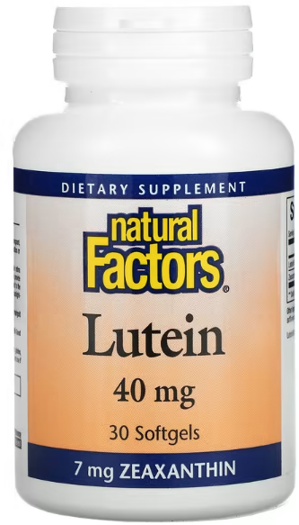 Natural Factors Lutein (Лютеин) 40 мг 30 гелевых капсул