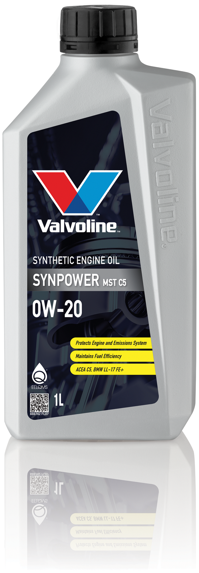 Синтетическое моторное масло VALVOLINE SynPower MST C5 0W-20