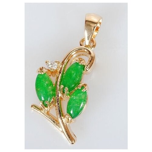 Подвеска Lotus Jewelry, хризопраз, зеленый