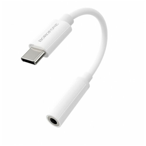 Аксессуар Borofone BV13 USB Type-C - 3.5 AUX White аксессуар borofone bv13 usb type c 3 5 aux white