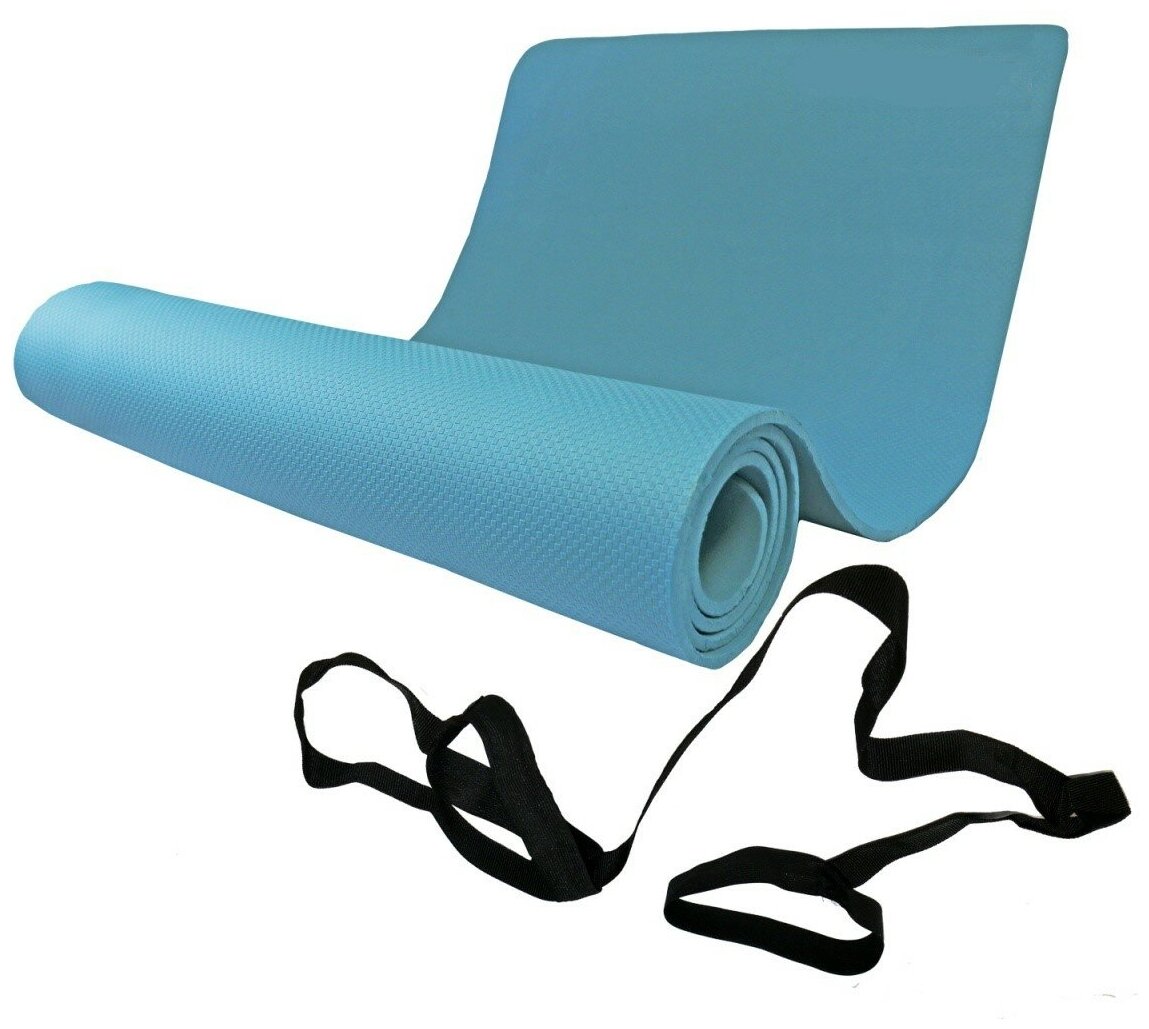 Коврик для йоги Kampfer 60х180х0,65 см nordic blue