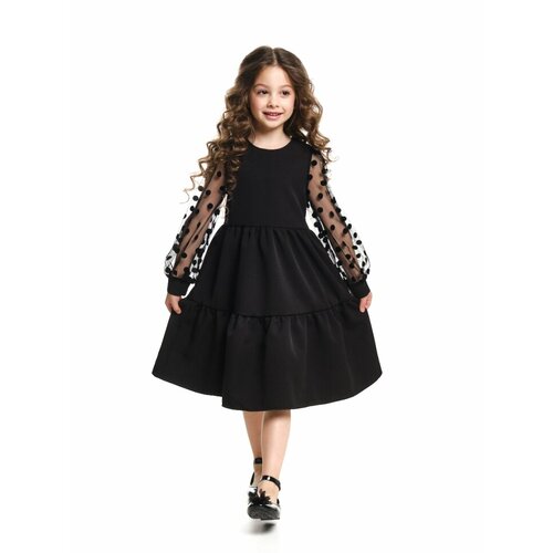 Платье Mini Maxi, размер 104, черный платье mini maxi нарядное в горошек размер 116 черный