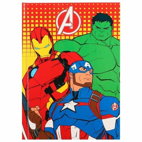 Блокнот А6 40 листов в твёрдой обложке Мстители 454₽