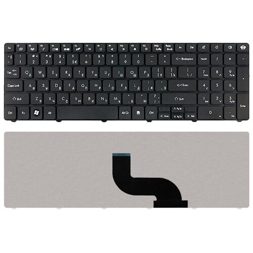 Клавиатура для ноутбука Packard Bell EasyNote TK81 черная V1 1200₽