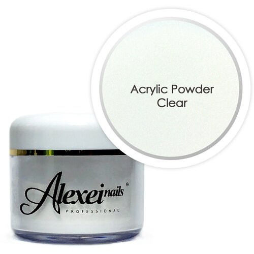 Acrylic Powder Super Clear AlexeiNails ( акриловая пудра ) 30г. 2021 new 120ml polymer acrylic powder white pink clear for nails tips builder acrylic system carving extension dipping powders5