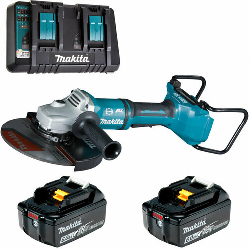 Шлифмашина угловая аккумуляторная 36В LXT 230мм Li-Ion 2x6Ач зу Makita DGA900PG2 6655000₽