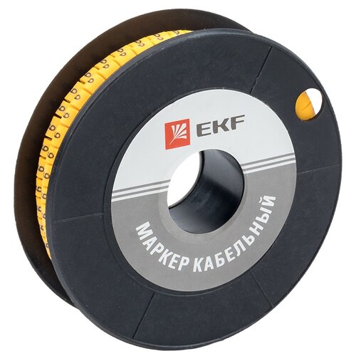 Маркировка кабельная EKF plc-KM-1.5-9 1000 шт. желтый